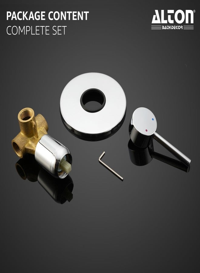 ALTON GRC3752, Brass, Single Lever Concealed Shower System with 2 Inlets and 1 Outlet | Bathroom Shower Taps | Silver - Image 4